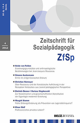 Zeitschrift für Sozialpädagogik 4/2012