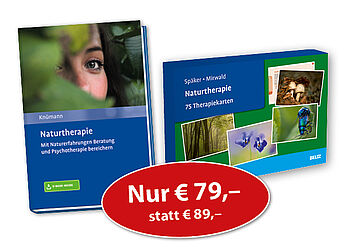 »Naturtherapie. 75 Therapiekarten« und »Naturtherapie«