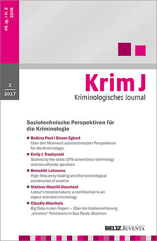 Kriminologisches Journal 2/2017