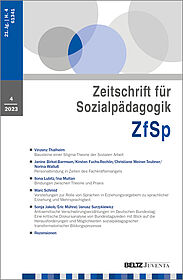 Zeitschrift für Sozialpädagogik 4/2023