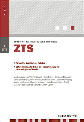 Zeitschrift für Theoretische Soziologie 2/2023